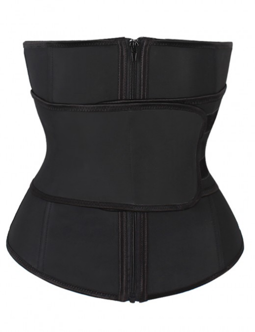 Waist Trainer With Zipper And Straps For Women Body Shaper