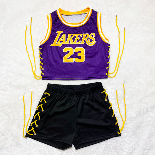Lakers Jersey & Shorts Set