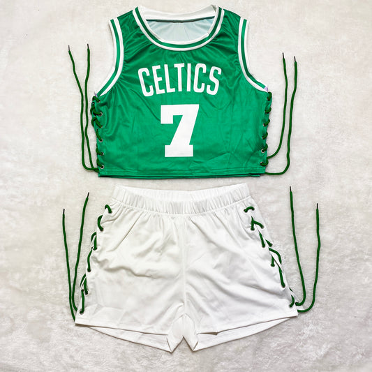 Celtics Jersey & Shorts Set